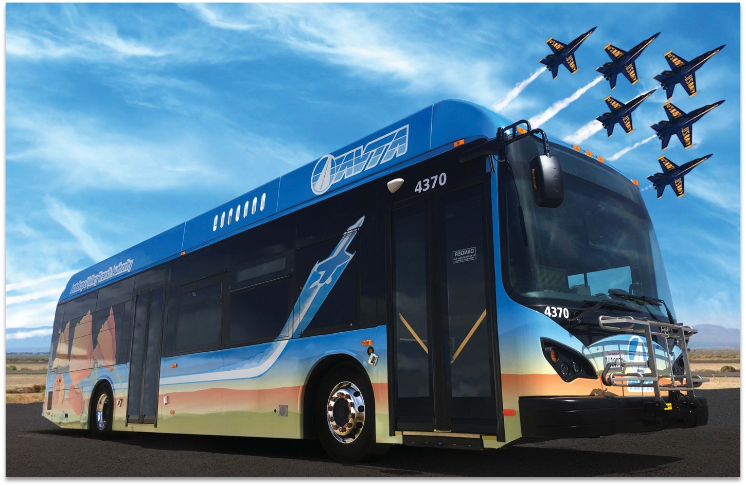 avta bus with jets