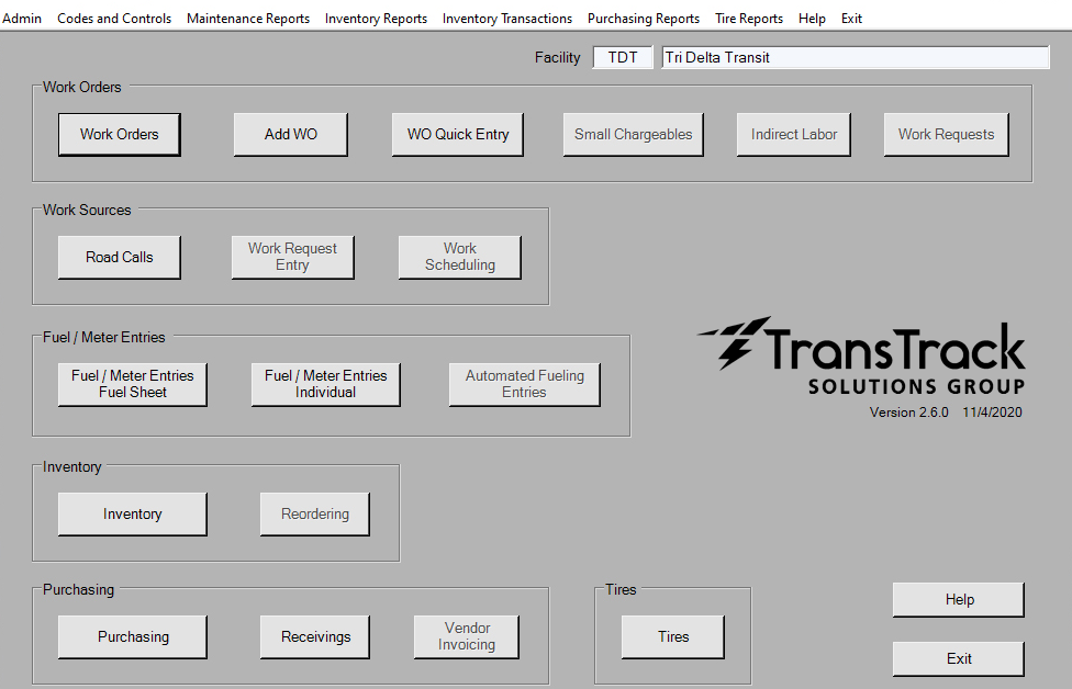 TransTrack EAM Software